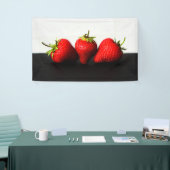 Banderoles Fraises Sur Blancs Sur Bnrcna Noir (Salon professionnel)