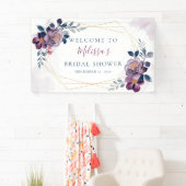 Banderoles Frame or bleu et bleu (En situation)