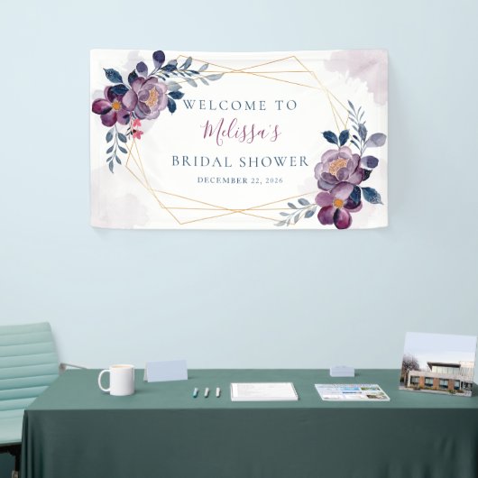 Banderoles Frame or bleu et bleu (Salon professionnel)