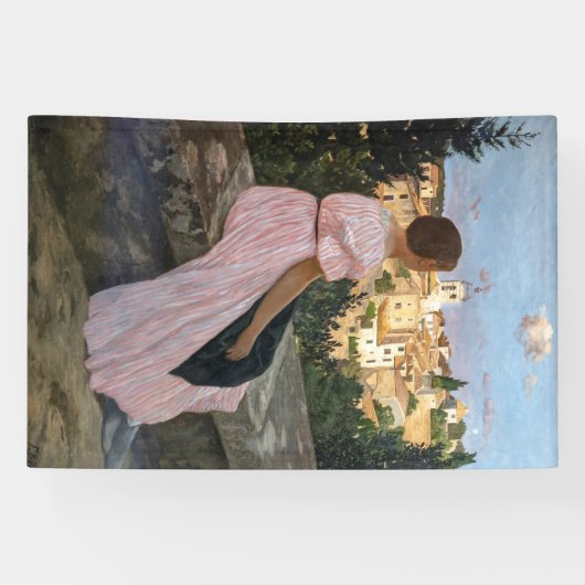 Banderoles Frederic Bazille - La robe rose (Horizontal)