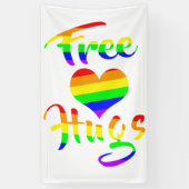 Banderoles Free Hugs | LGBTQ+ Pride (Vertical)