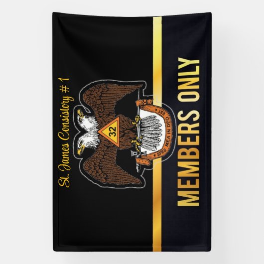 Banderoles Freemason 32 Degree (Verticale)