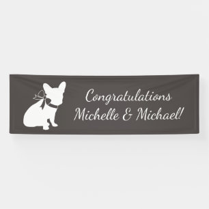 Banderoles French Bulldog Theme Party - Baby shower neutre