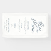 Banderoles French Estate Wedding Bar Menu Sign (Horizontal)