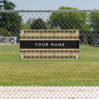 Fret Grec Arabesque Brown, Votre Nom, Personnalise