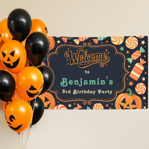 Banderoles Friandise Rétro pour la Fête d'Halloween des Enfan