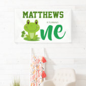 Banderoles Frog 1er anniversaire fête (En situation)