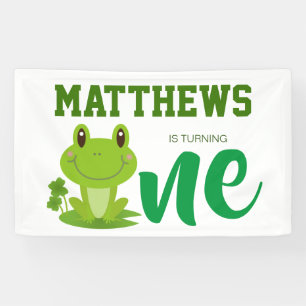 Banderoles Frog 1er anniversaire fête