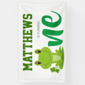 Banderoles Frog 1er anniversaire fête (Vertical)