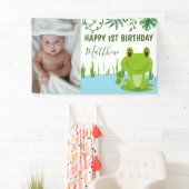 Banderoles Frog 1er anniversaire fête (En situation)