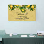 Banderoles Fruit citron d'or moderne | MARIAGE (Salon professionnel)