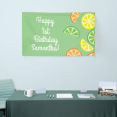 Banderoles Fruit de tranche d'agrumes 1er anniversaire de fêt (Salon professionnel)