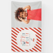 Banderoles Fruit d'été de 2e anniversaire photo de fête pour  (Vertical)