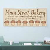 Banderoles Fruit Fraîche Croustillant Muffin Vente de pain Fo (Salon professionnel)