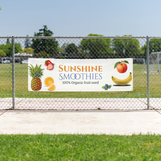 Banderoles Fruit Thème Entreprise (En situation)