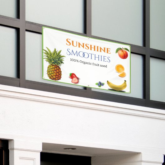 Banderoles Fruit Thème Entreprise (Bâtiment extérieur)