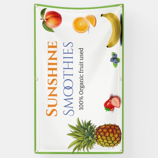 Banderoles Fruit Thème Entreprise (Vertical)