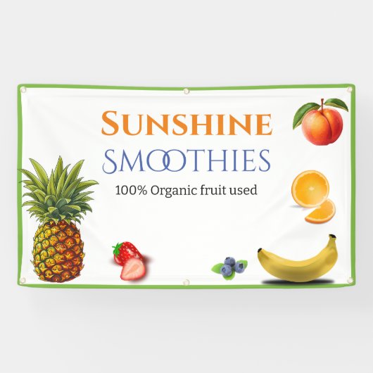 Banderoles Fruit Thème Entreprise (Horizontal)