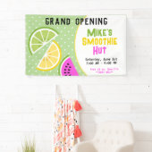 Banderoles Fruit Tropical Smoothie Business Grand Ouverture (En situation)