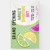 Banderoles Fruit Tropical Smoothie Business Grand Ouverture (Vertical)