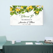 Banderoles Fruit Vintage au citron moderne | MARIAGE (Salon professionnel)