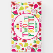 Banderoles Fruits à deux tti fête d'anniversaire 2 Anniversai (Vertical)