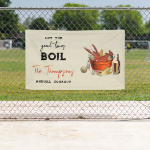 Banderoles Fruits de mer Été annuel Crawfish Boisson Party