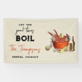 Banderoles Fruits de mer Été annuel Crawfish Boisson Party (Horizontal)