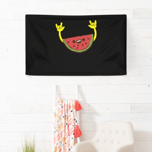 Banderoles Fruits de pastèque - Fruit de pastèque été (En situation)