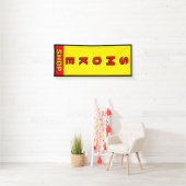 Banderoles Fumer Shop rouge jaune noir advert (En situation)