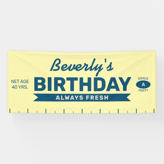 Banderoles Fun Always Fresh Stick of Butter Birthday Party (Horizontal)