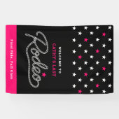Banderoles Fun Black Hot Pink Last Rodeo Bachelorette Party (Horizontal)
