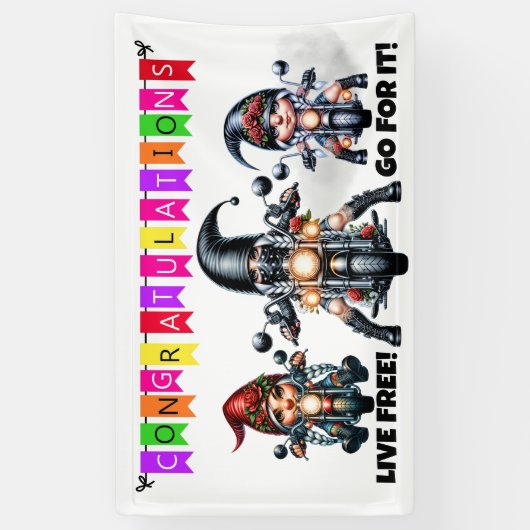 Banderoles FUN Félicitations (Vertical)