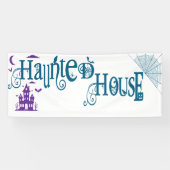 Banderoles Fun Halloween Maison hantée (Horizontal)