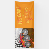 Banderoles  Fun Monster Truck Birthday Welcome Party (Vertical)