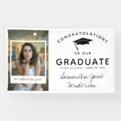 Banderoles Fun Photo Collage Graduation Félicitations (Horizontal)