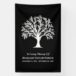 Banderoles Funérailles Mémorial Arbre De Vie Bereavé Sympathi