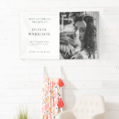 Banderoles Funérailles minimalistes | Célébration moderne de  (En situation)