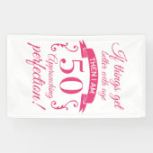 Banderoles Funny 50e anniversaire 'Perfection' (Horizontal)