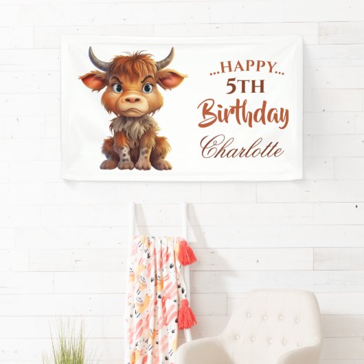 Banderoles FUNNY Brown blanc sucré vache (En situation)