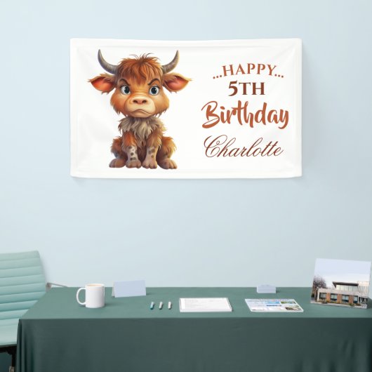 Banderoles FUNNY Brown blanc sucré vache (Salon professionnel)