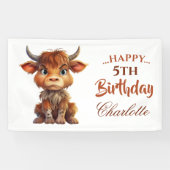 Banderoles FUNNY Brown blanc sucré vache (Horizontal)