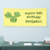 Banderoles Funny Brussels sprouts légumes caricature (Salon professionnel)