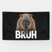 Banderoles Funny Capybara Bruh (Horizontal)