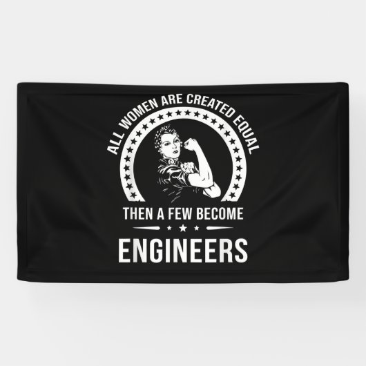 Banderoles Funny Engineer For All Women (Horizontal)