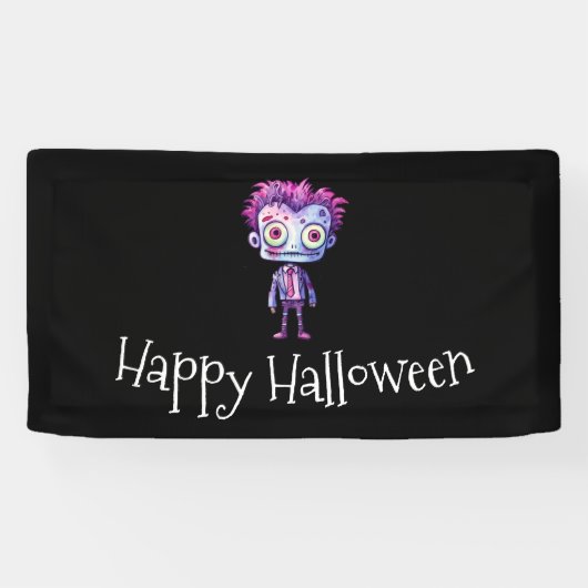 Banderoles Funny Frankenstein Monster Halloween Fun (Horizontal)