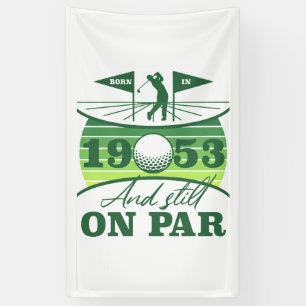 Banderoles Funny Golfer 1953 70e anniversaire