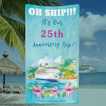 Banderoles Funny Island Beach Anniversaire de croisière Porte<br><div class="desc">La bannière Tropical Cruise Ship est parfaite pour ceux qui veulent célébrer leur anniversaire avec style. Notre bannière est créée avec de l'aquarelle et présente un design de paquebot de croisière qui est sûr d'impressionner. C'est la façon parfaite de décorer votre porte de chambre et de faciliter la recherche de...</div>