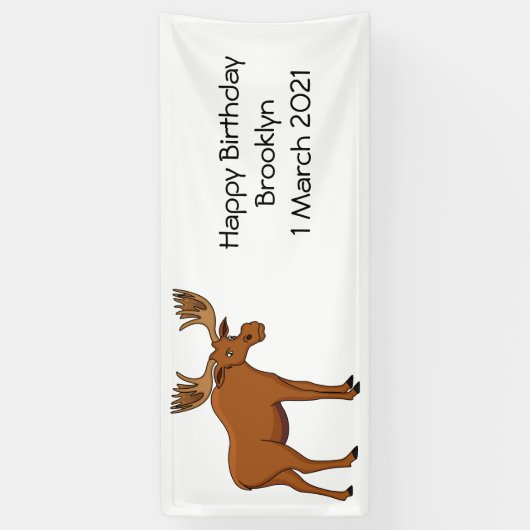 Banderoles Funny moose (Vertical)