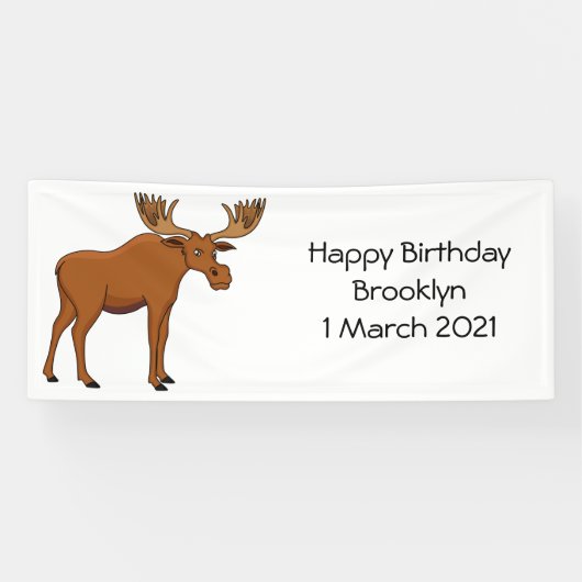 Banderoles Funny moose (Horizontal)